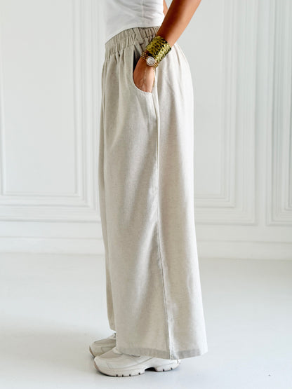 Linen wide Leg Pants