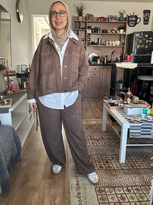 Everywhere Comfy Set in Moka brown