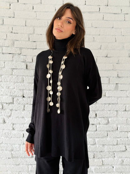 Knitted Love set in black