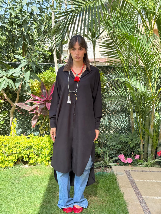 Black Cotton Shirt