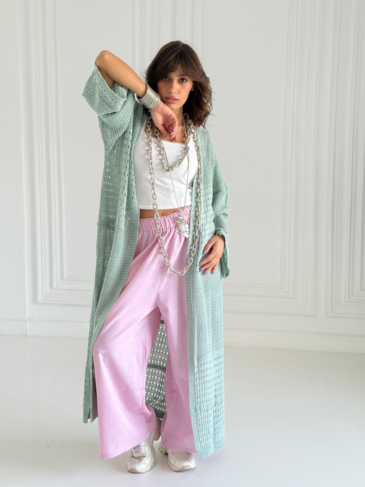 Porto Cotton Summer knit Cardigan