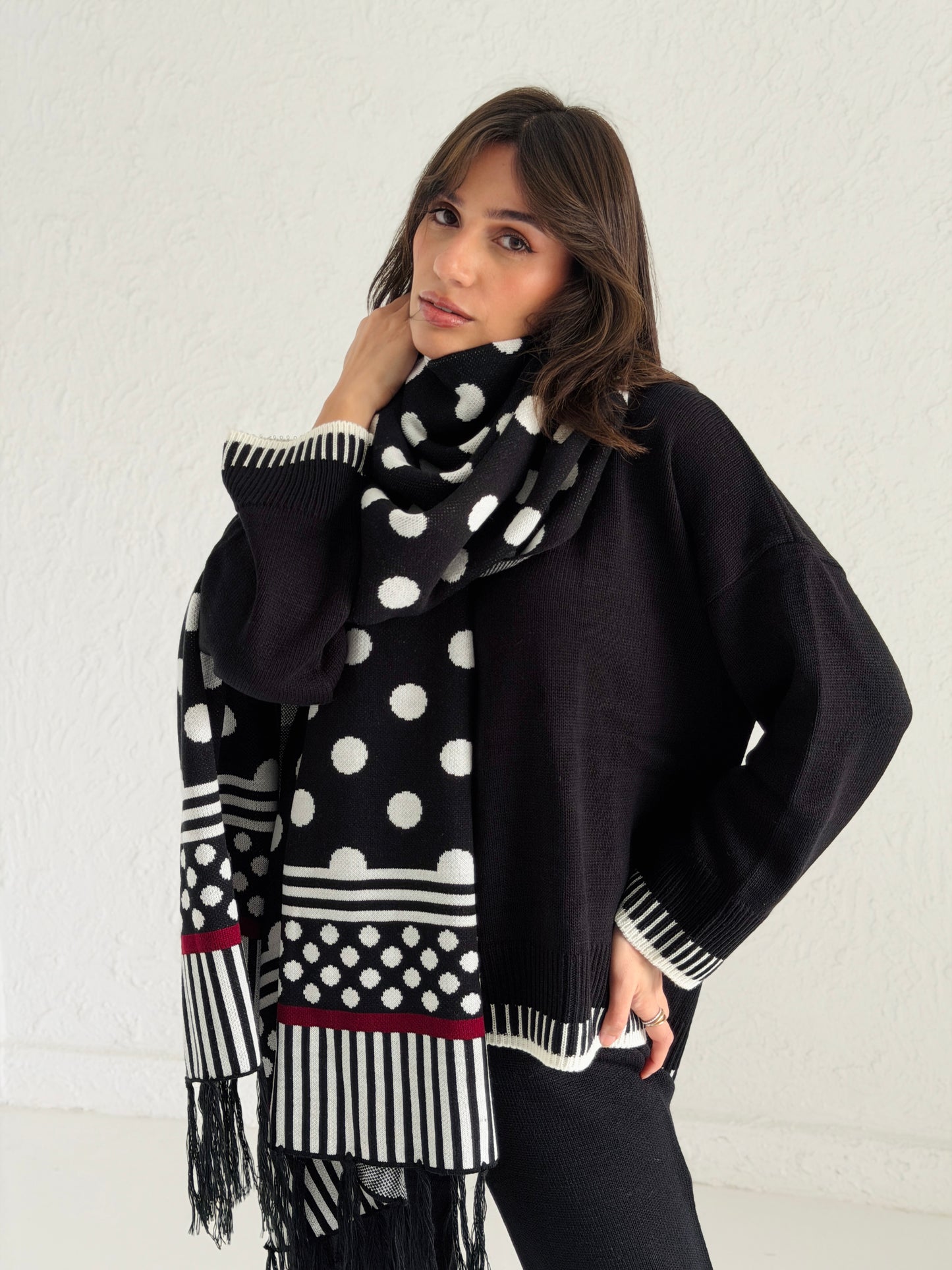 Polka Dots Long scarf