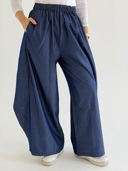 Relaxed Balloon Denim Pants