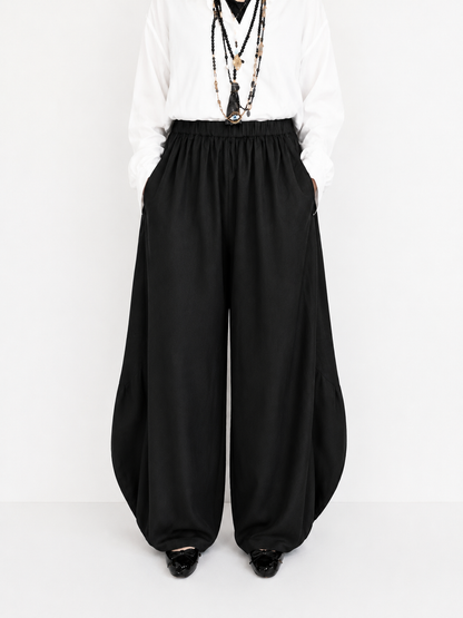 Balloon Black Pants