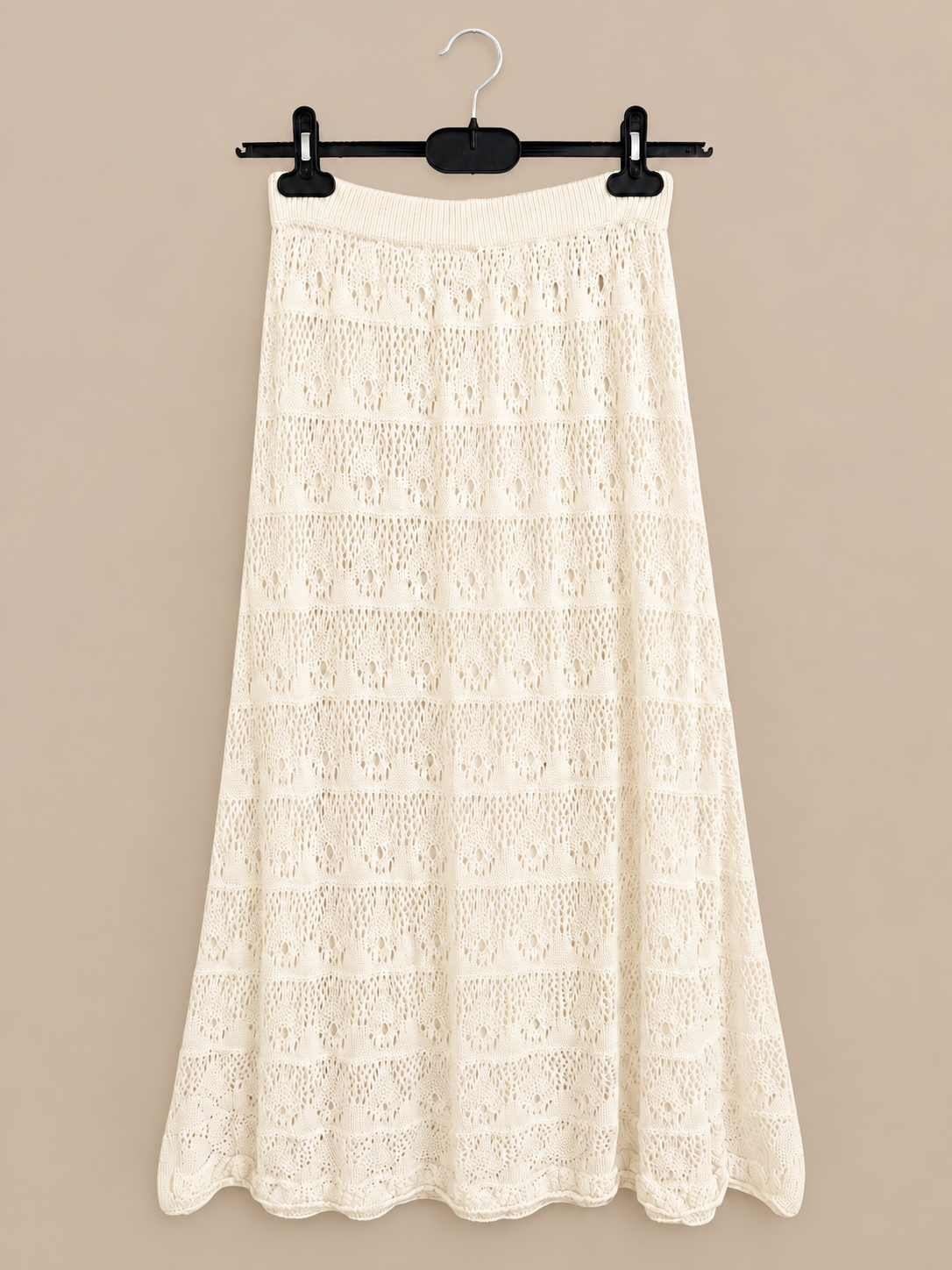 Luna Lined Crochet Maxi Skirt