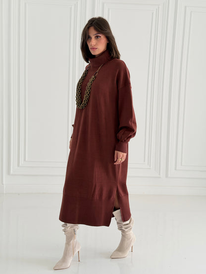 Soft Aura Dress In Choco.brown