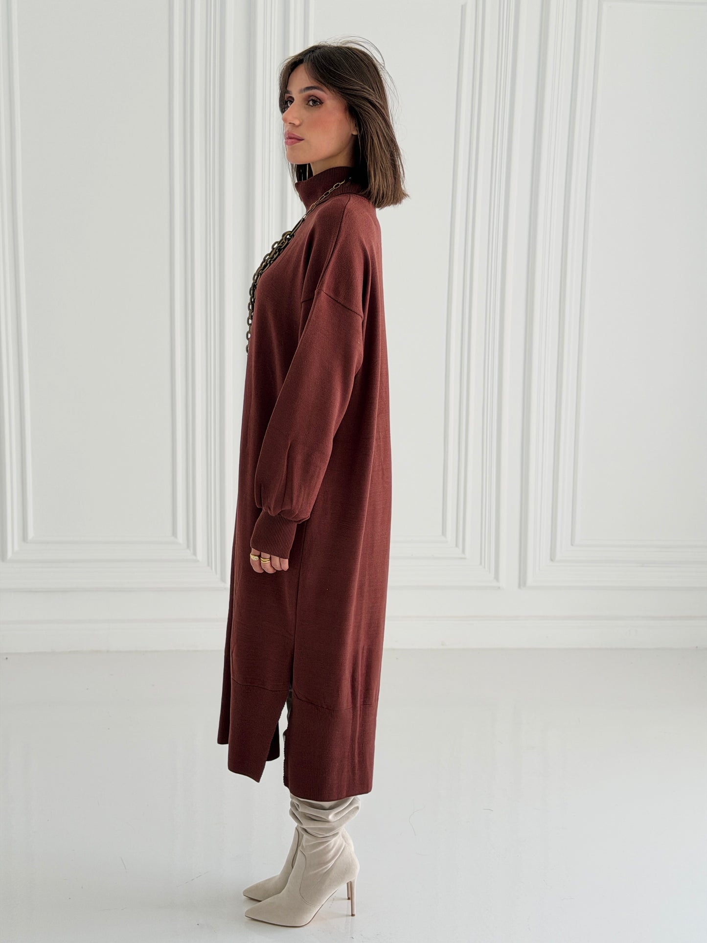 Soft Aura Dress In Choco.brown