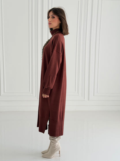 Soft Aura Dress In Choco.brown