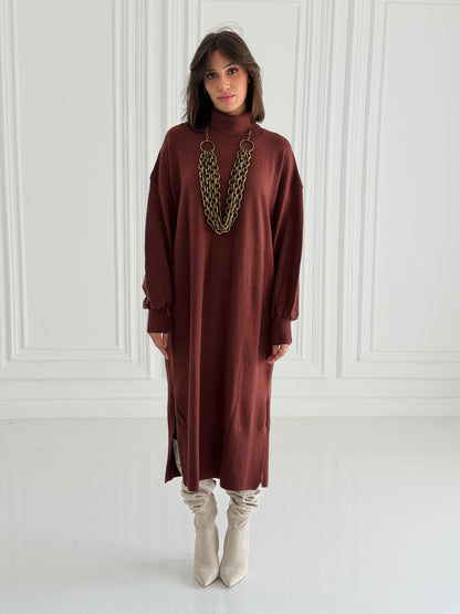 Soft Aura Dress In Choco.brown