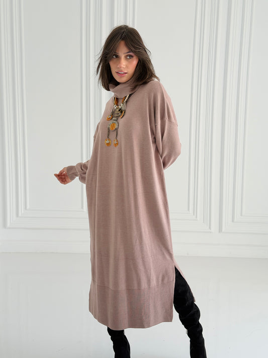 Soft Aura Dress In Nude