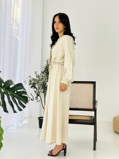 Linen Dress - Beige