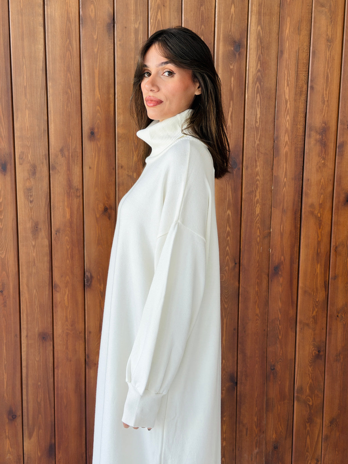 Soft Aura Dress In Off White