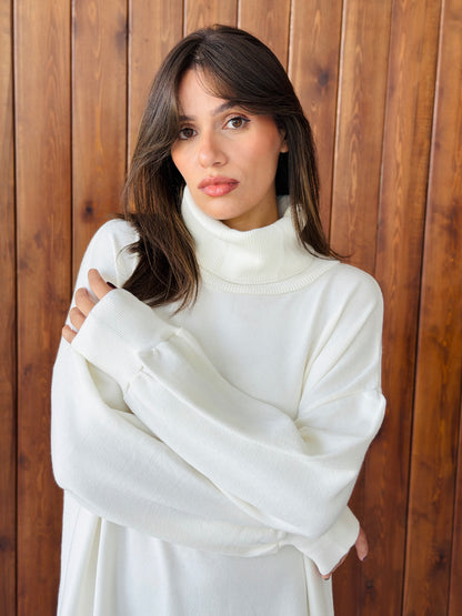 Soft Aura Dress In Off White