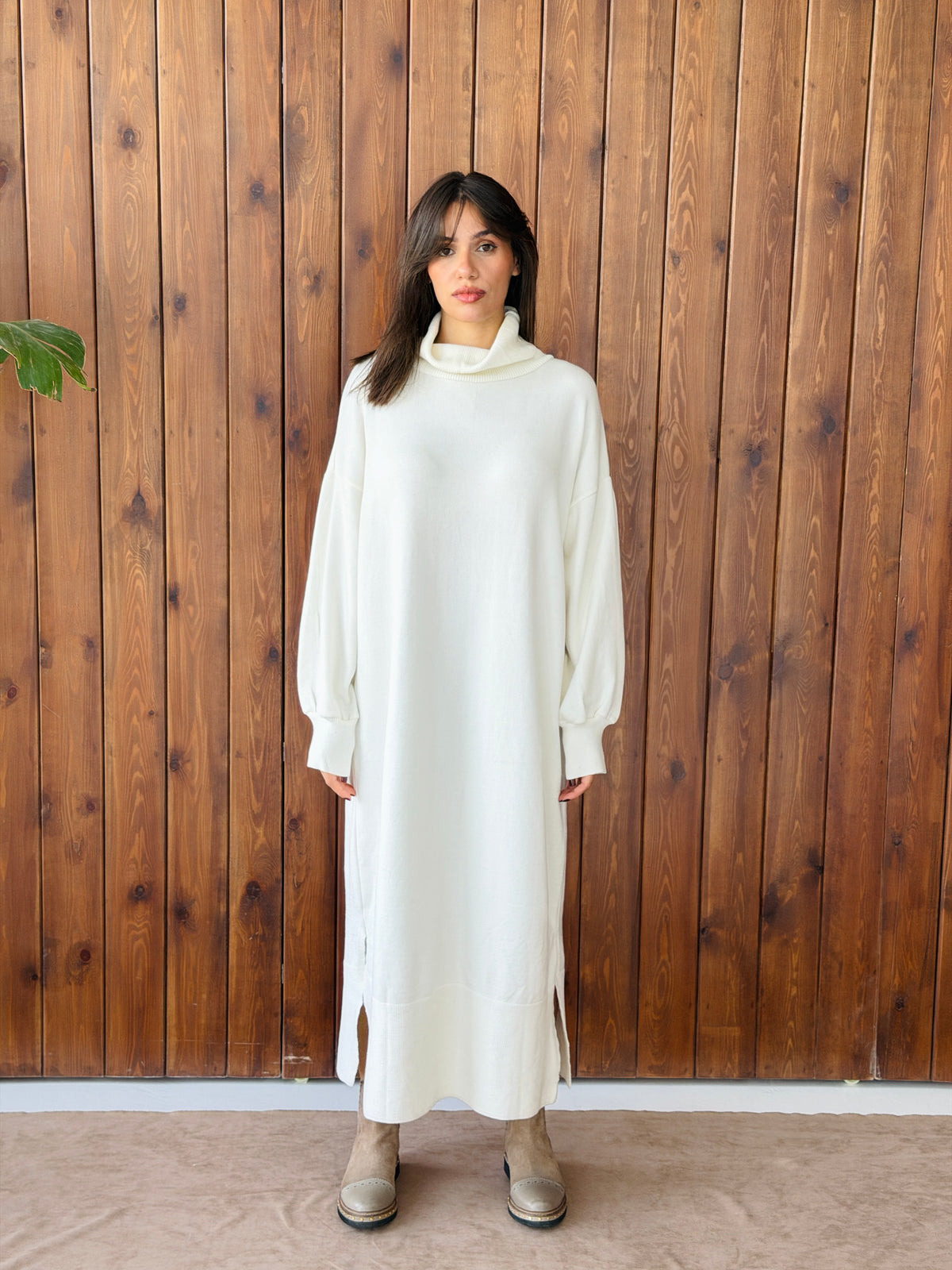 Soft Aura Dress In Off White