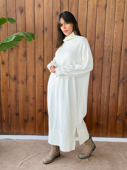 Soft Aura Dress In Off White