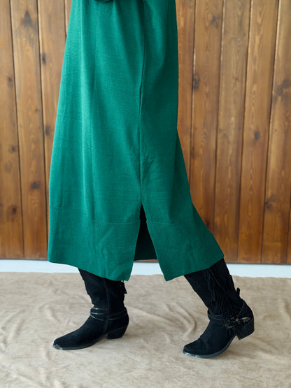 Soft Aura Dress In Emerald Green