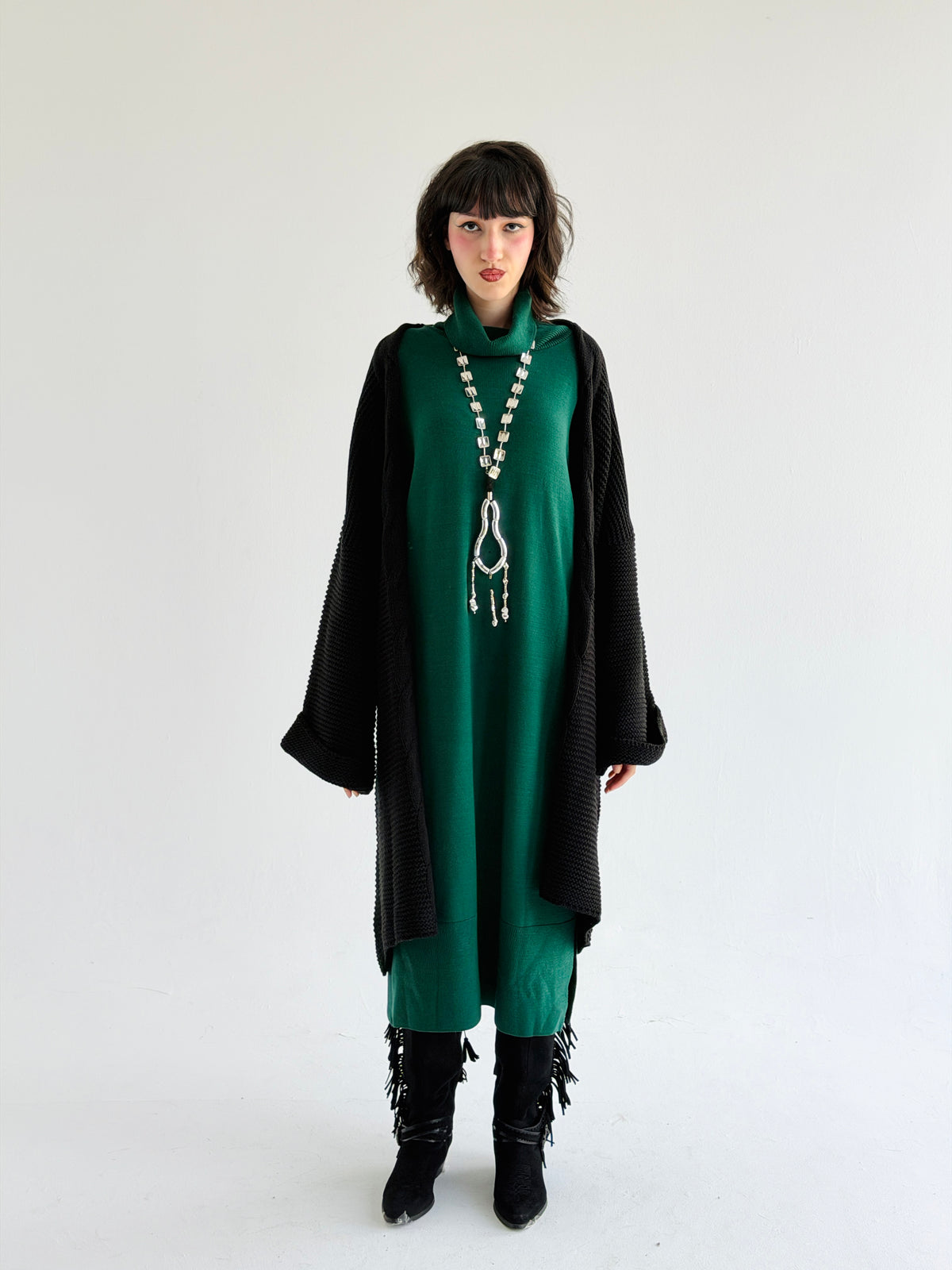 Timeless Knit Cardigan In Black