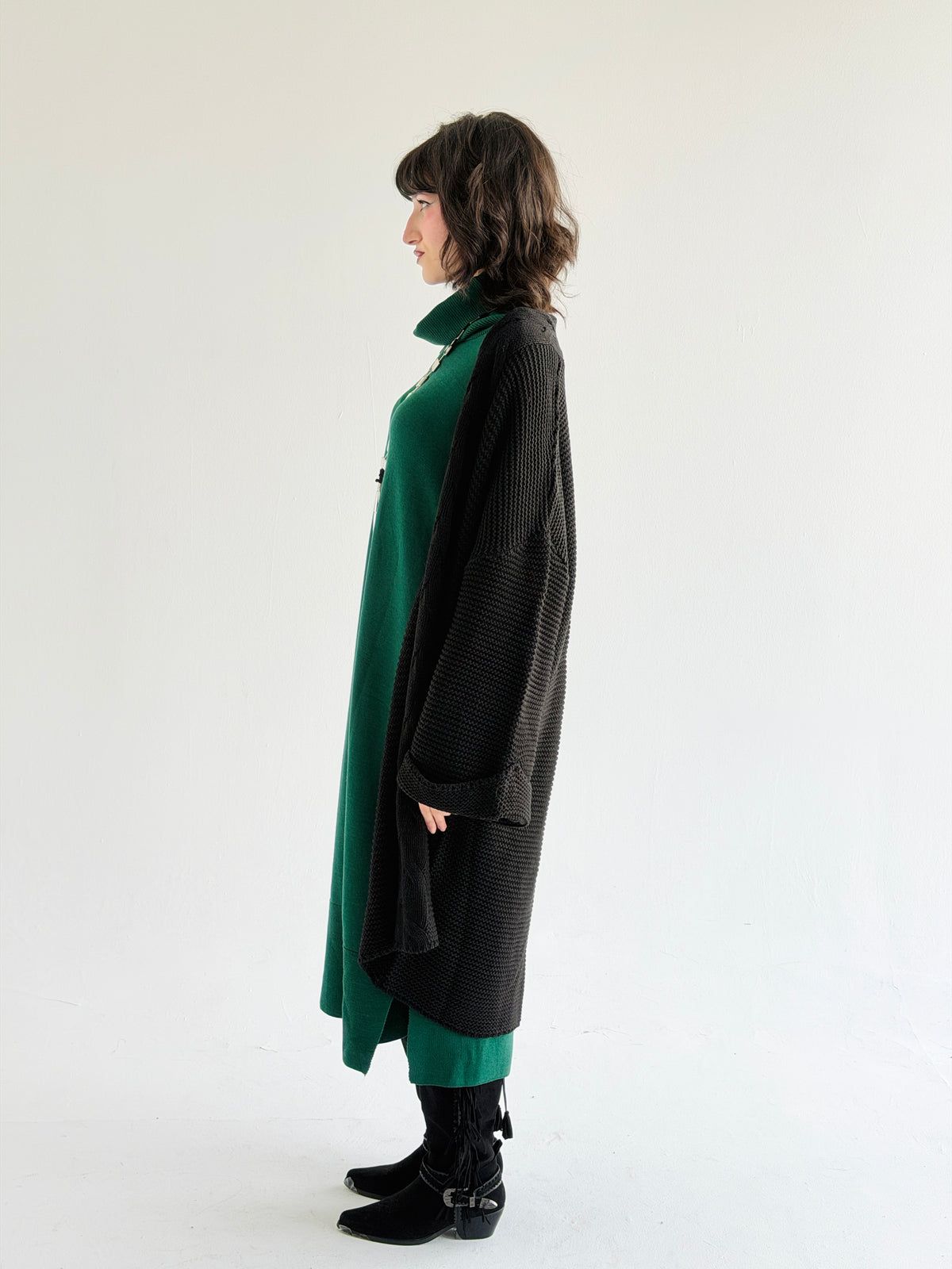 Timeless Knit Cardigan In Black