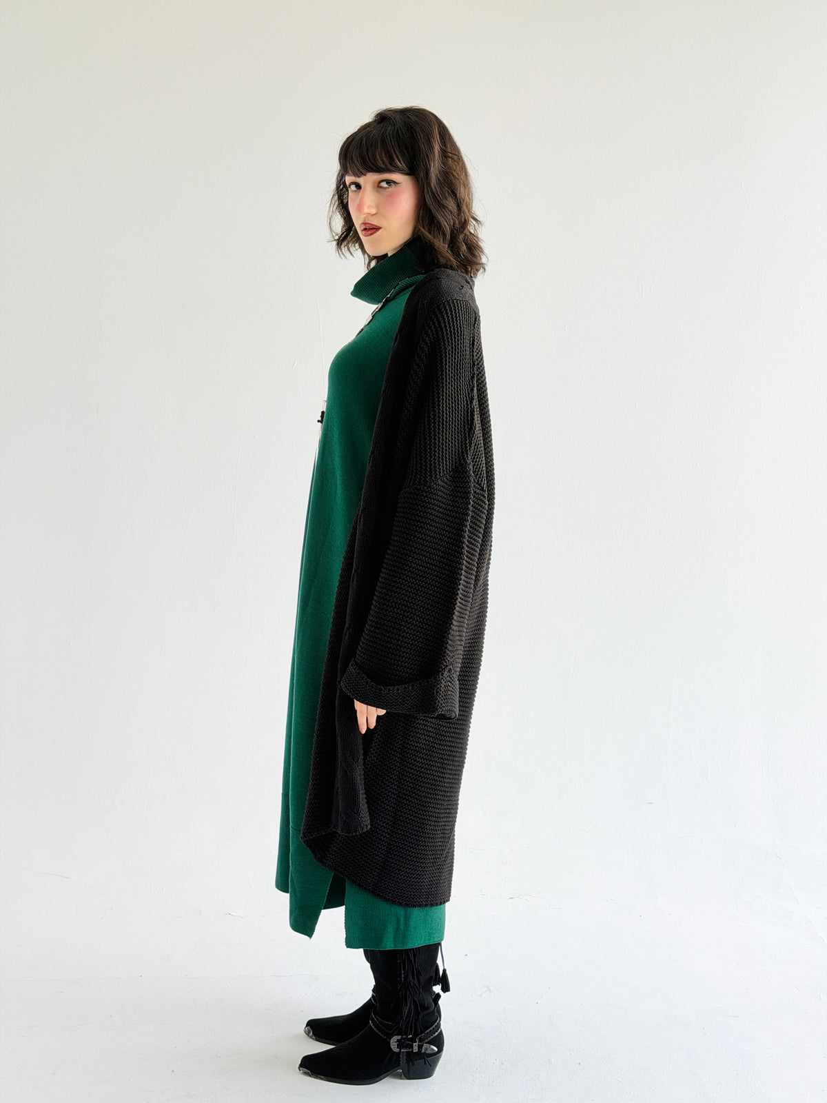 Timeless Knit Cardigan In Black