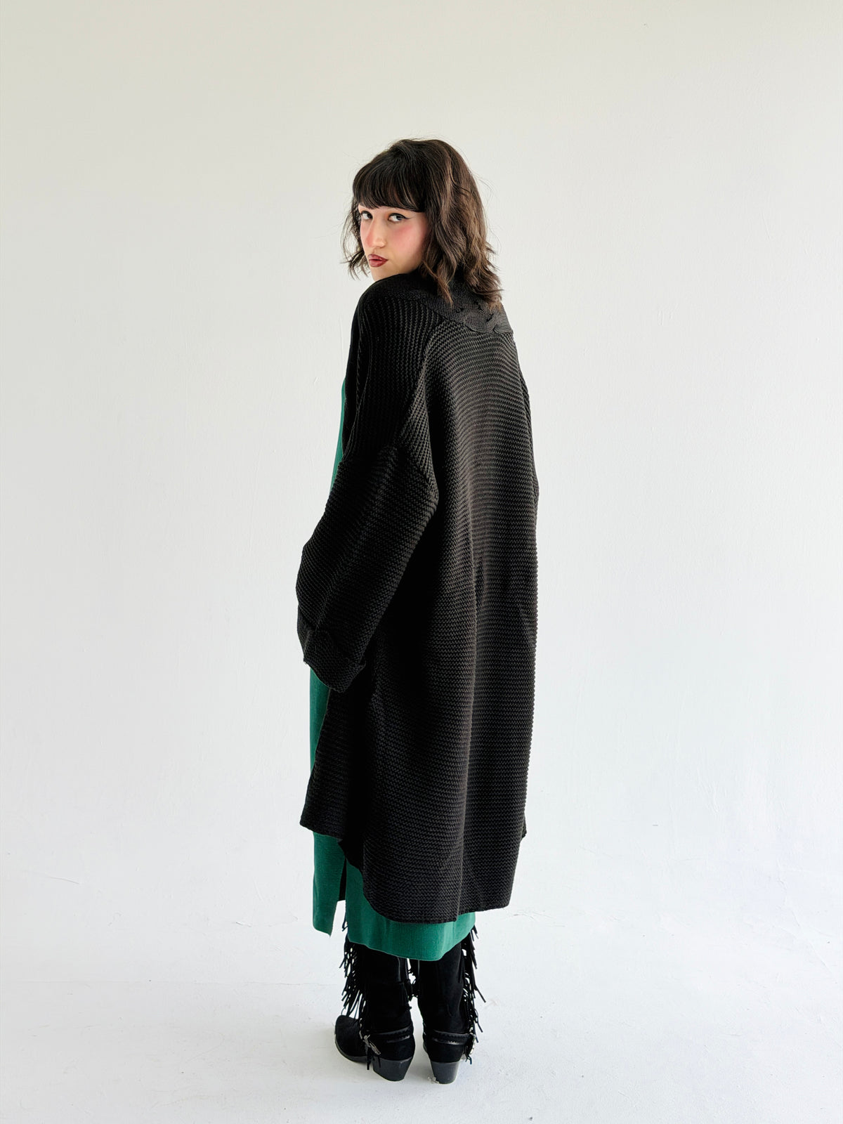 Timeless Knit Cardigan In Black