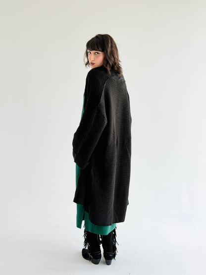 Timeless Knit Cardigan In Black