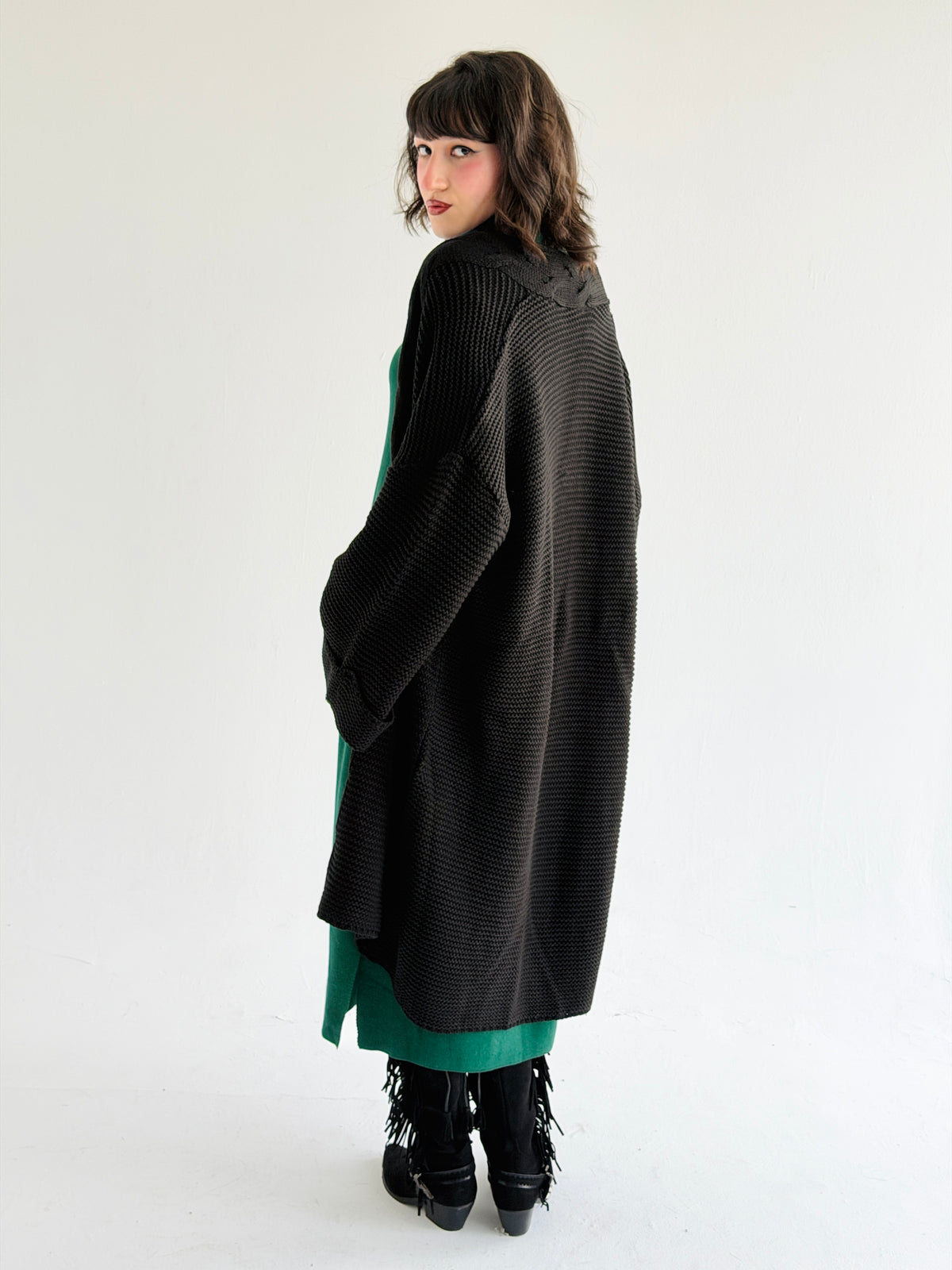 Timeless Knit Cardigan In Black