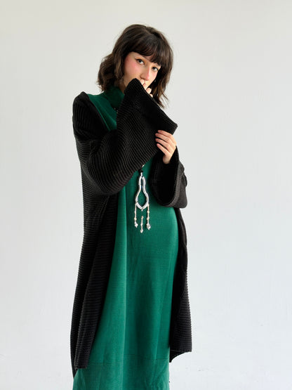 Timeless Knit Cardigan In Black