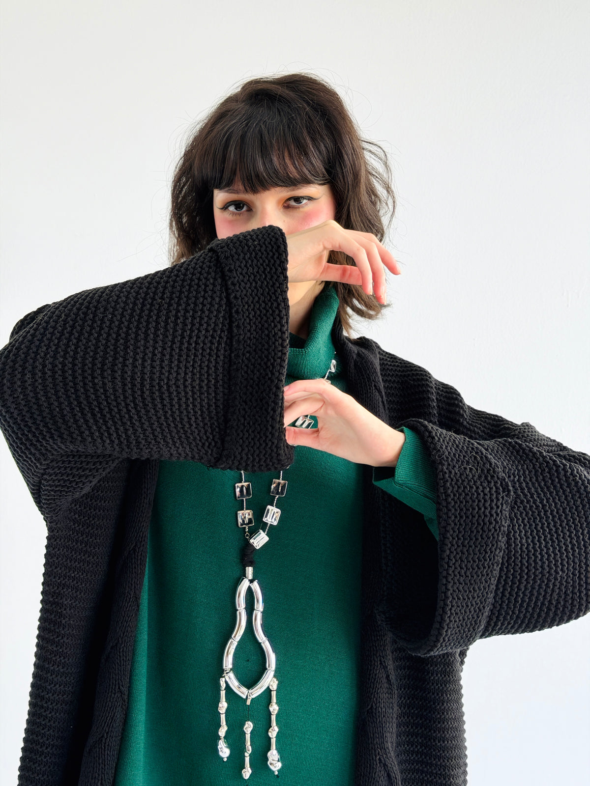 Timeless Knit Cardigan In Black