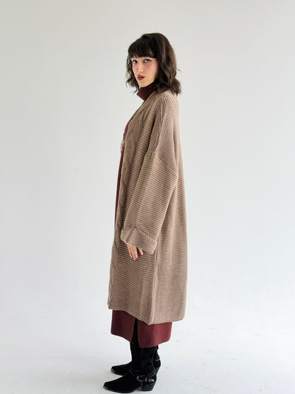 Timeless Knit Cardigan In Cafe