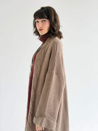 Timeless Knit Cardigan In Cafe