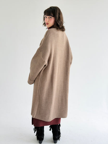 Timeless Knit Cardigan In Cafe