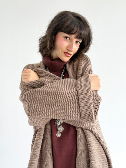 Timeless Knit Cardigan In Cafe