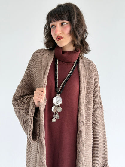 Timeless Knit Cardigan In Cafe