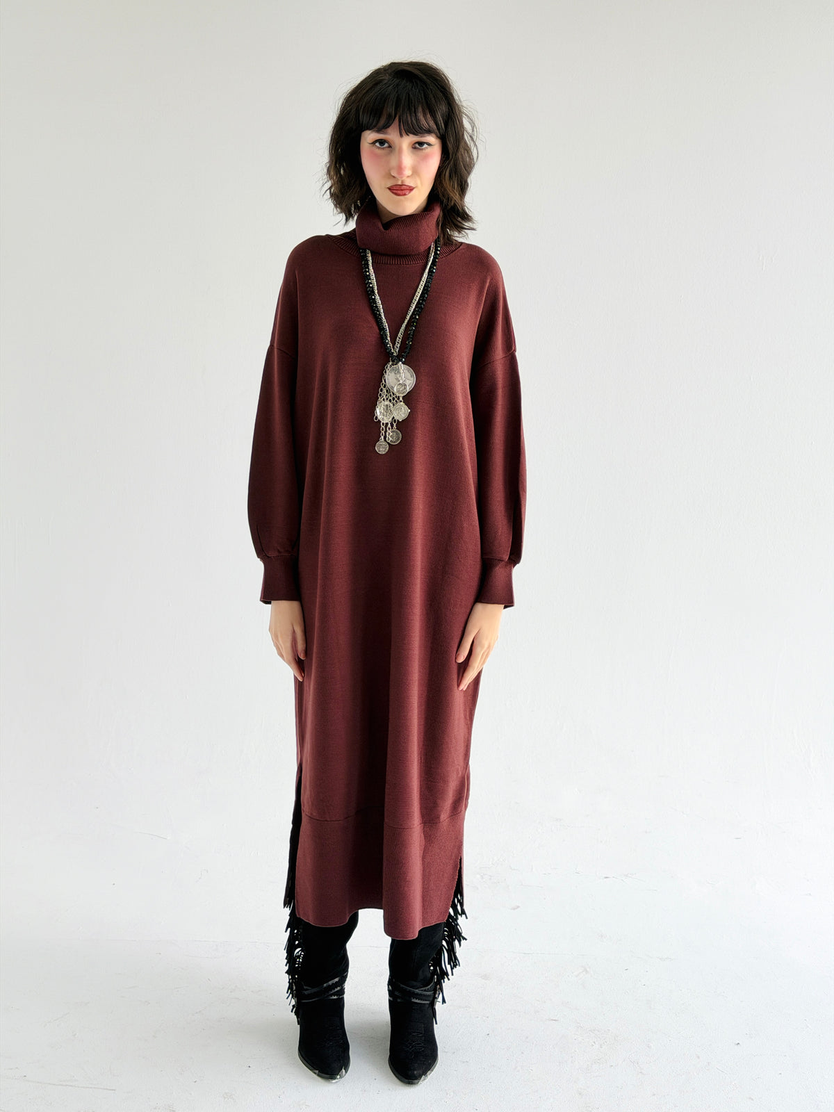 Soft Aura Dress In Brown