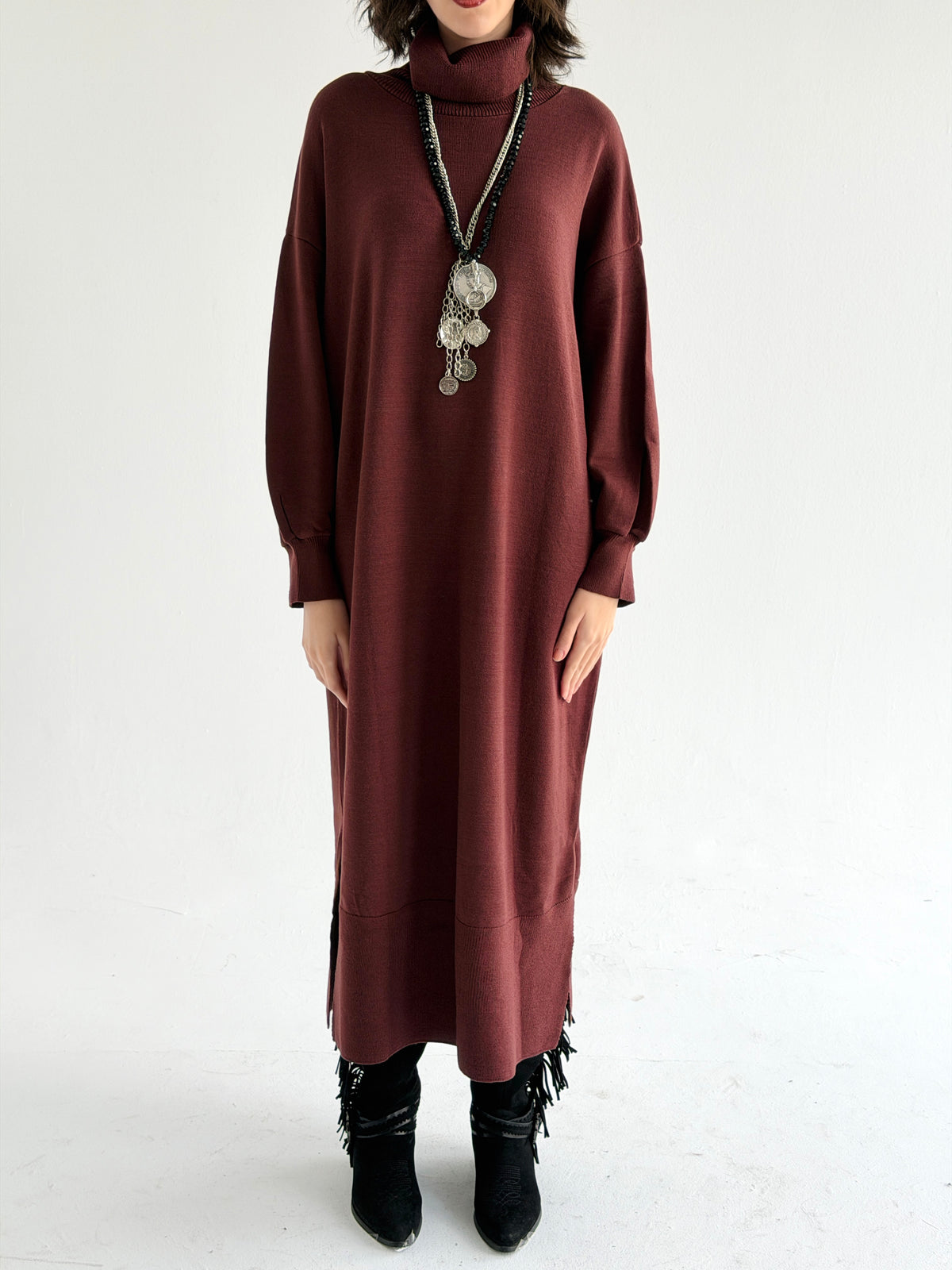 Soft Aura Dress In Brown