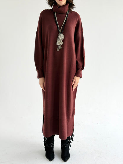 Soft Aura Dress In Brown