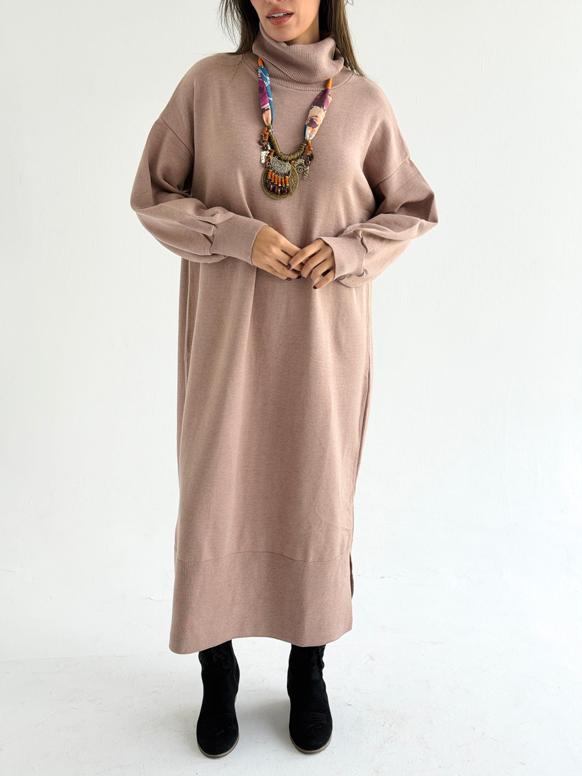 Soft Aura Dress In Cafe