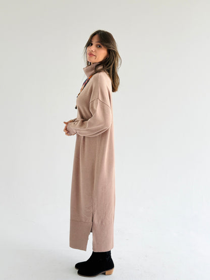 Soft Aura Dress In Cafe