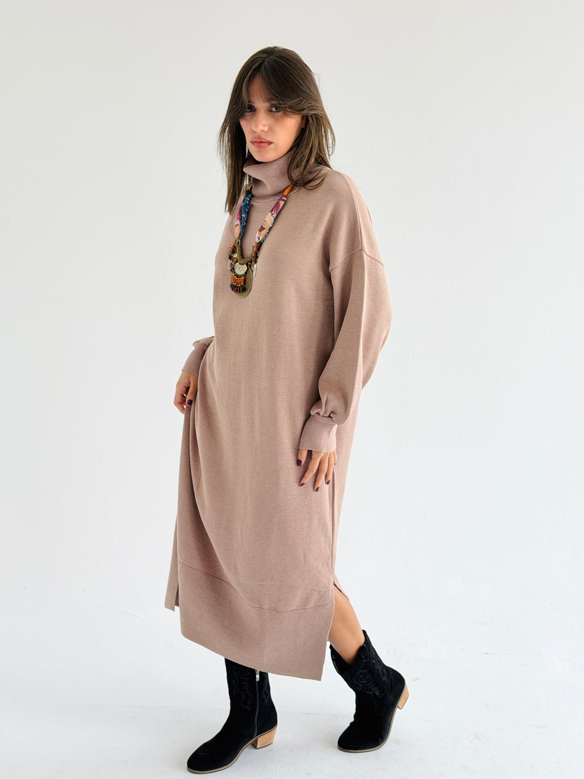 Soft Aura Dress In Cafe