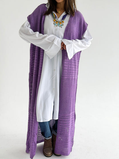 Breeze Light Wool Vest In Lilac