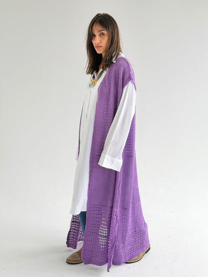 Breeze Light Wool Vest In Lilac
