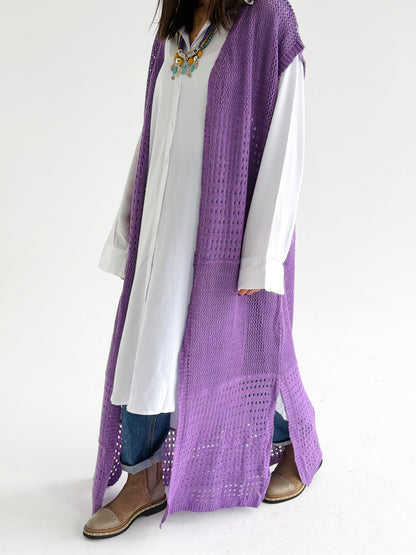 Breeze Light Wool Vest In Lilac