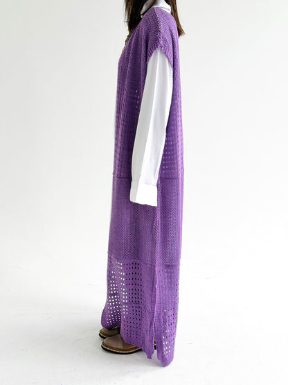 Breeze Light Wool Vest In Lilac