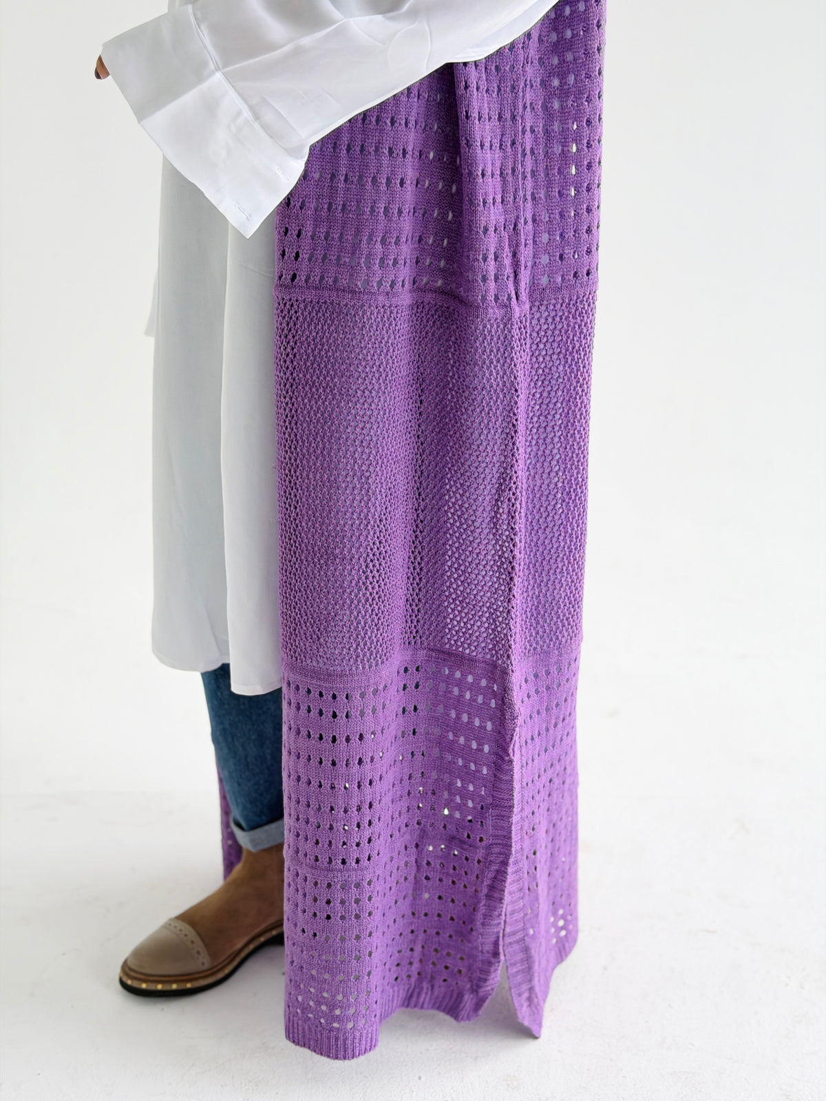 Breeze Light Wool Vest In Lilac