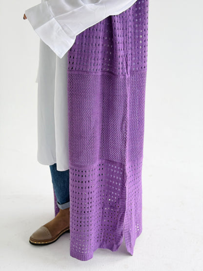 Breeze Light Wool Vest In Lilac