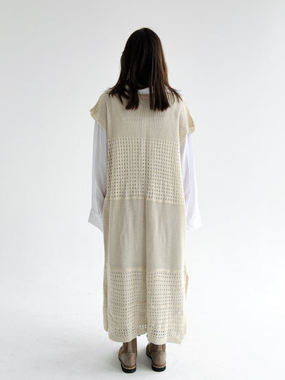 Breeze Light Wool Vest In Beige