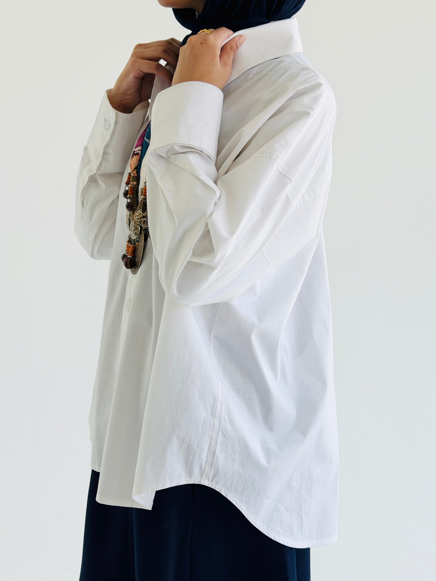 White Poplin Shirt