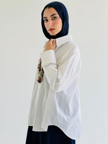 White Poplin Shirt
