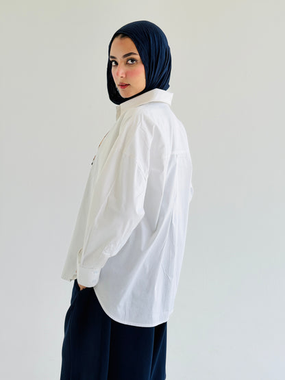 White Poplin Shirt