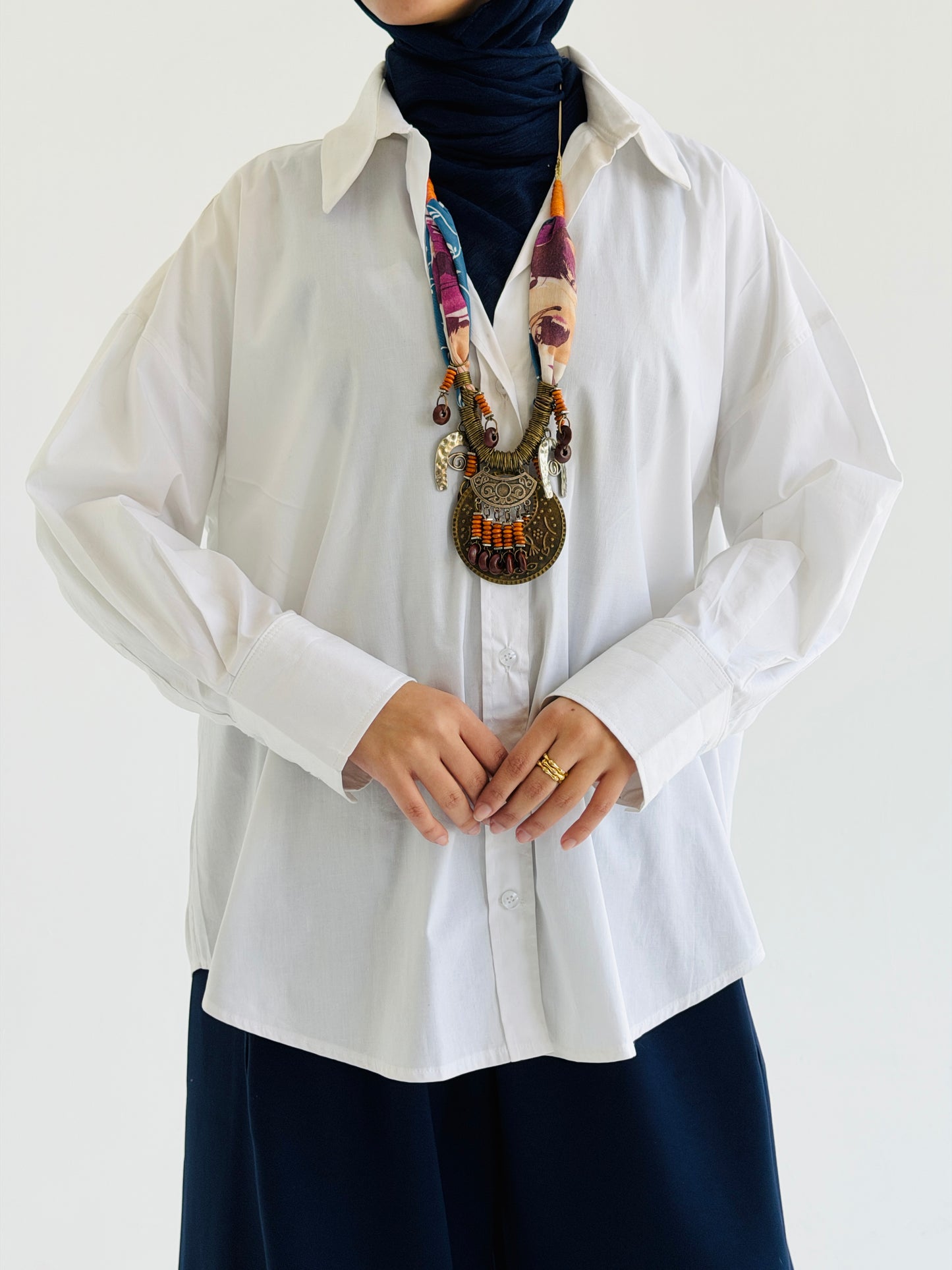 White Poplin Shirt